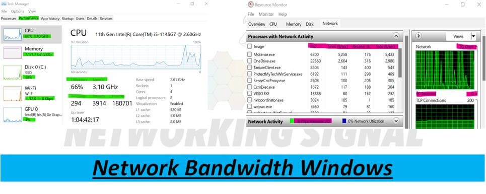 How to View Network Bandwidth Windows