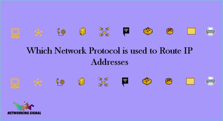 Which Network Protocol is used to Route IP Addresses
