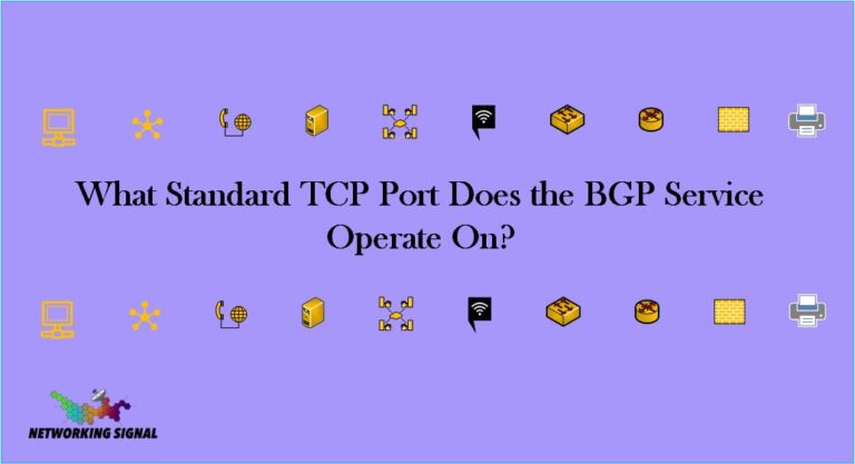 What Standard TCP Port Does the BGP Service Operate On?