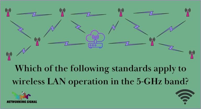 Which of the following standards apply to wireless LAN operation in the 5-GHz band?