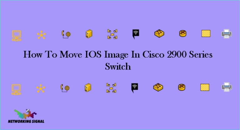 How To Move IOS Image In Cisco 2900 Series Switch