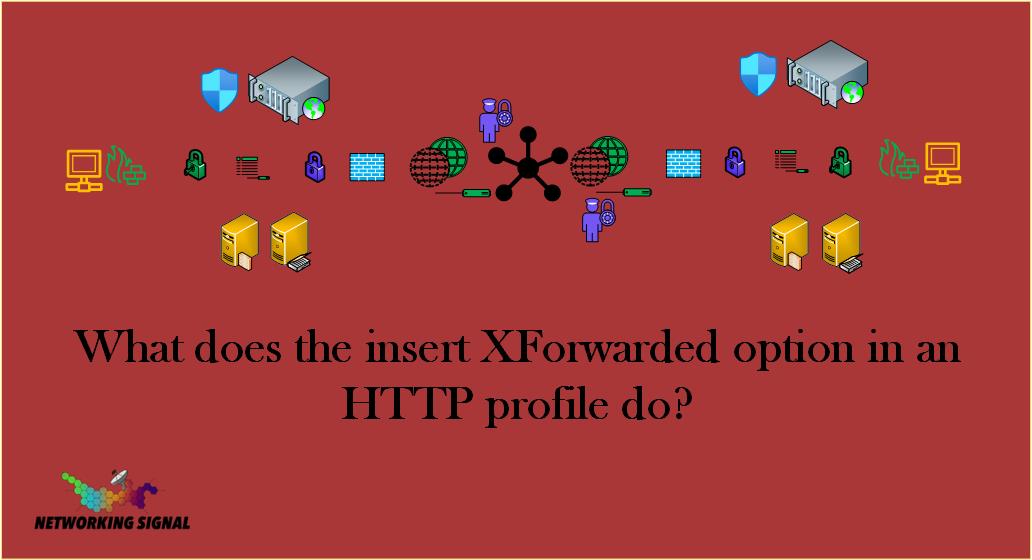 What does the insert XForwarded option in an HTTP profile do