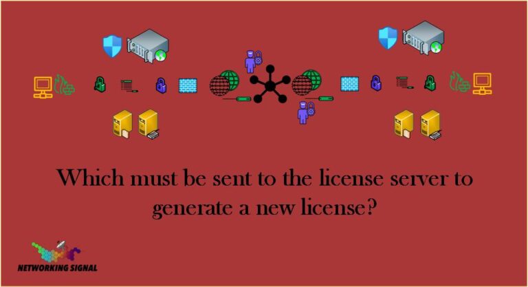 Which must be sent to the license server to generate a new license?