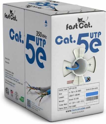 fast cat optimized. cat5e ethernet cable 1000ft