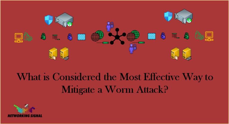 What is Considered the Most Effective Way to Mitigate a Worm Attack?