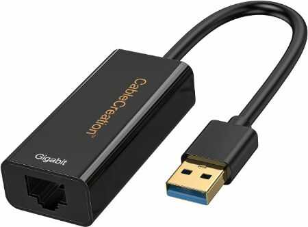 cablecreation usb to ethernet adapter gigabit wired lan optimized