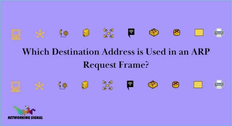 Which Destination Address is Used in an ARP Request Frame?