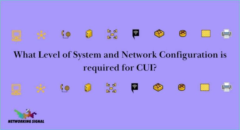 What Level of System and Network Configuration is required for CUI?