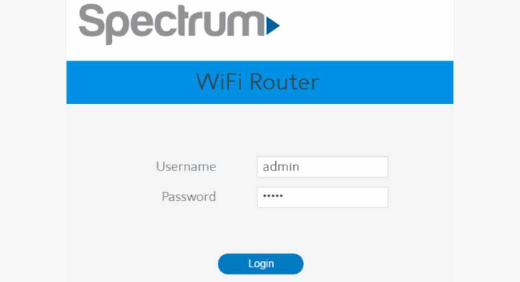 how to login spectrum router optimized