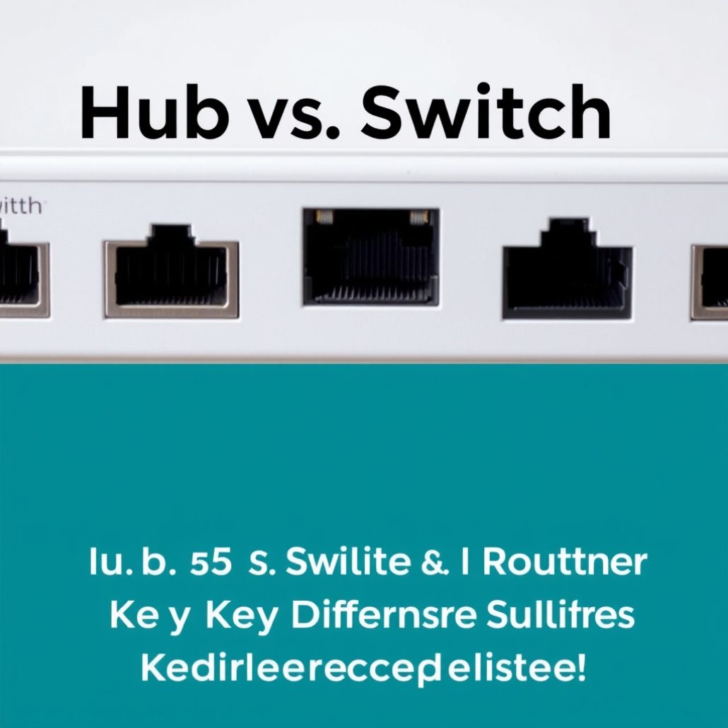Hub vs Switch vs Router — Key Differences Explained